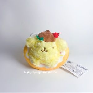 🧡 SOLD 🧡 Pompompurin Kawaii Fuzzy Donut Plush Keychain Mascot Sanrio Cute Dog